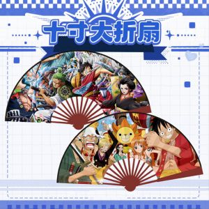 Веер деревянный 60 на 33 см Ван Пис 3