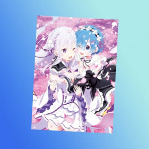Плакат Аниме А3 №029 Re:Zero – жизнь с нуля в другом мире