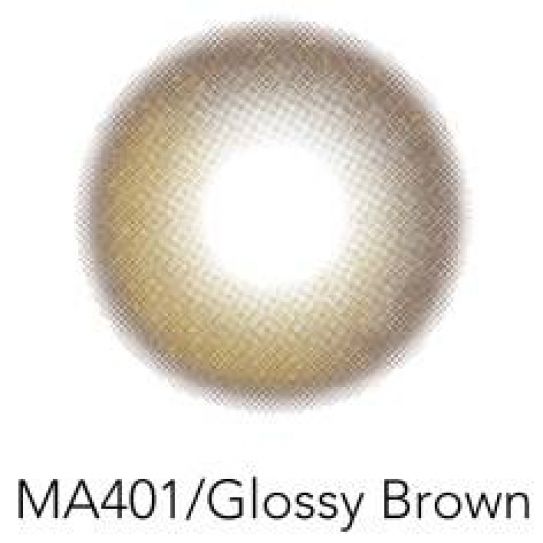 Контактные линзы 2шт MА401, 14,2 мм Glossy Brown