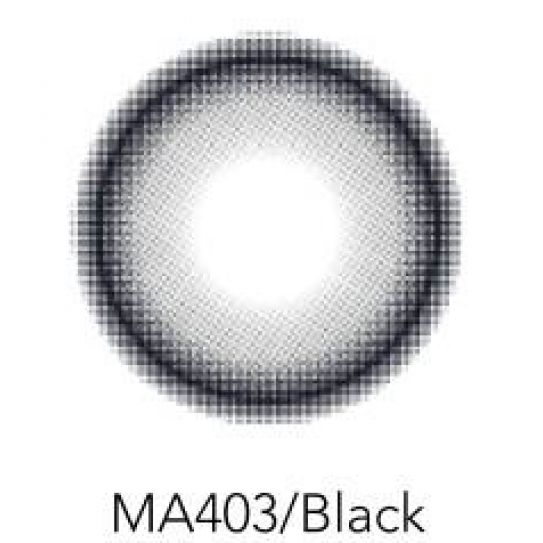 Контактные линзы 2шт MА403, 14,2 мм Black