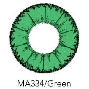 Контактные линзы 2шт MА334, 14,0 мм Green