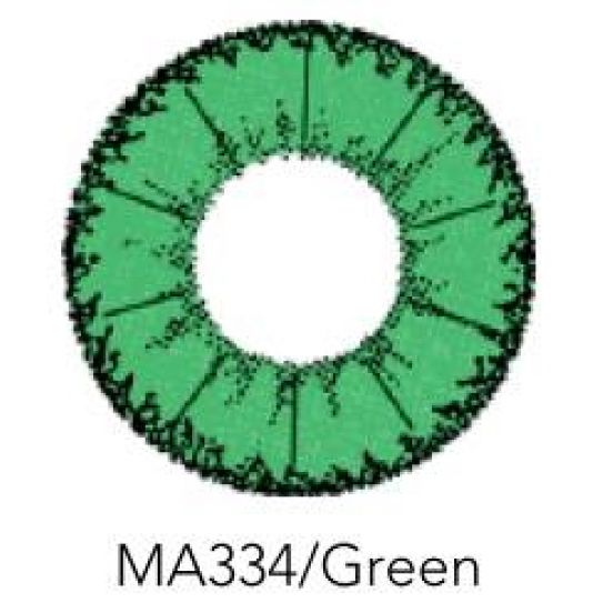 Контактные линзы 2шт MА334, 14,0 мм Green