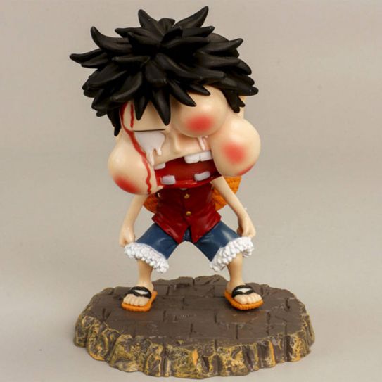 Аниме фигурка Ван Пис Монки Д. Луффи побитый чиби