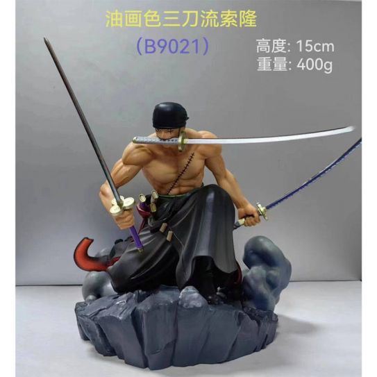 Аниме фигурка Ван Пис Ророноа Зоро три меча (15 см.)