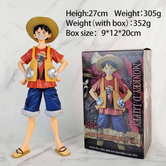 Аниме фигурка Луффи "Ван Пис" большой (с коробочкой) (27 см.)