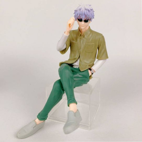 Аниме фигурка Магическая битва - Годжо Сатору в очках 16 см (цветная коробка)