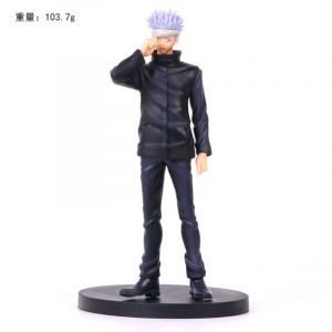 Аниме фигурка Магическая битва - Годжо Сатору в серой повязке 18 см. (цветная коробка)