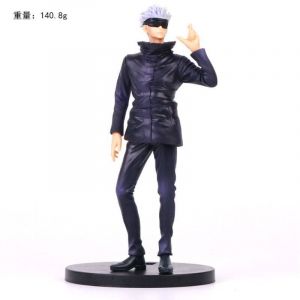 Аниме фигурка Магическая битва - Годжо Сатору в тёмной повязке 20 см. (цветная коробка)