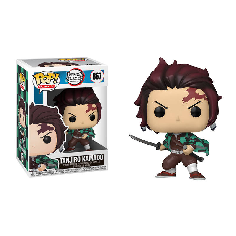 Фигурка ПОП Клинок рассекающий демонов Demon Slayer V2 4 - 4 видов, 10 см, (в коробочке)