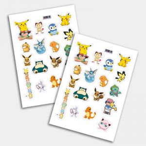Стикеры А5 для ручной вырезки №0081 "Покемоны"