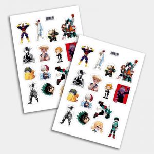 Стикеры А5 для ручной вырезки №0083 "Геройка"