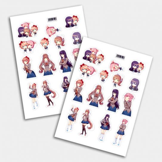 Стикеры А5 для ручной вырезки №0090 "Доки Доки"