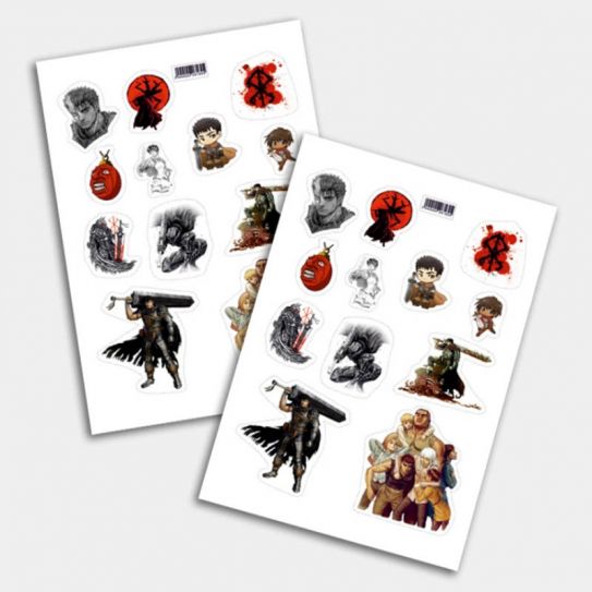 Стикеры А5 для ручной вырезки №0092 "Берсерк"