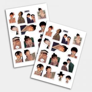 Стикеры А5 для ручной вырезки №0113 "Ночные этюды"