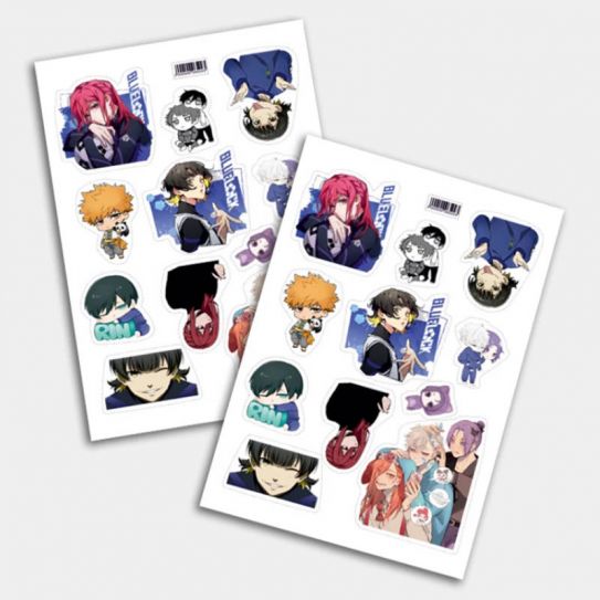 Стикеры А5 для ручной вырезки №0135 "Блю Лок"