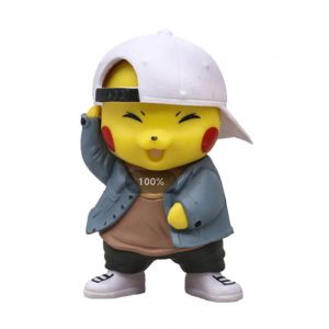 Аниме фигурка Покемон Пикачу в белой кепке