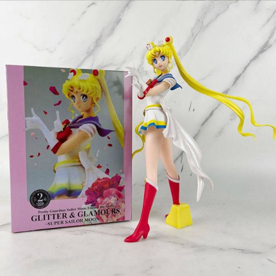 Аниме фигурка Сейлор Мун - Усаги Цукино жесты в красных сапогах 25 см. (цветная коробка)