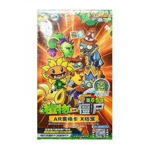 Блок с коллекционными карточками-бустерами "Растения против зомби" 5 (30 бустеров, 240 карточек + 1 монета)