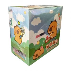 Блок с коллекционными карточками-бустерами Капибара 7 (30 бустеров, 90 карточек)