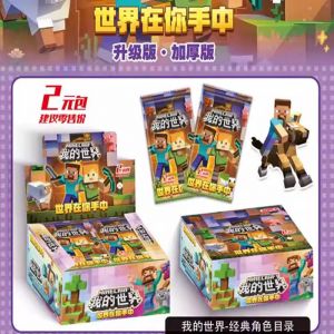 Блок с коллекционными карточками-бустерами по игре "Майнкрафт" 8 (30 бустеров, 90 карточек)