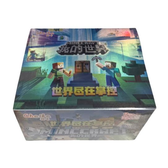 Блок с коллекционными карточками-бустерами по игре "Майнкрафт" 10 (30 бустеров, 90 карточек + 2 рамки)