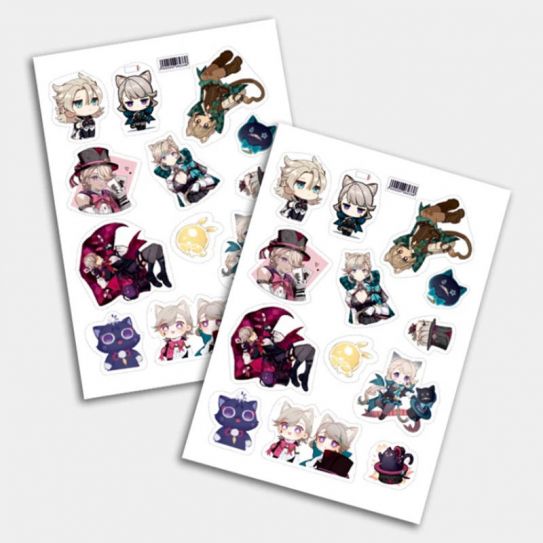 Стикеры А5 для ручной вырезки №0140 "Геншин"