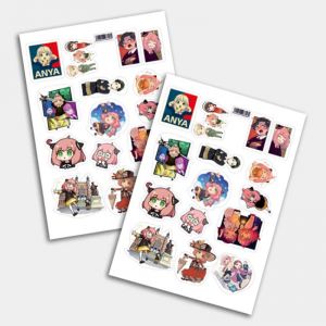 Стикеры А5 для ручной вырезки №0146 "Семья Шпиона"