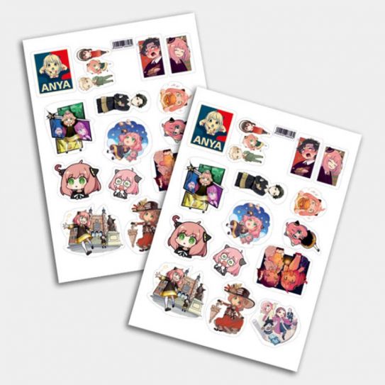 Стикеры А5 для ручной вырезки №0146 "Семья Шпиона"