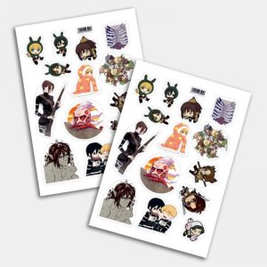 Стикеры А5 для ручной вырезки №0156 "Атака Титанов"