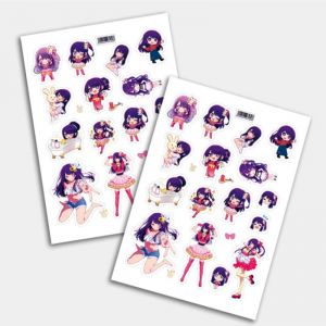 Стикеры А5 для ручной вырезки №0163 "Звездное Дитя" Ай Хосино