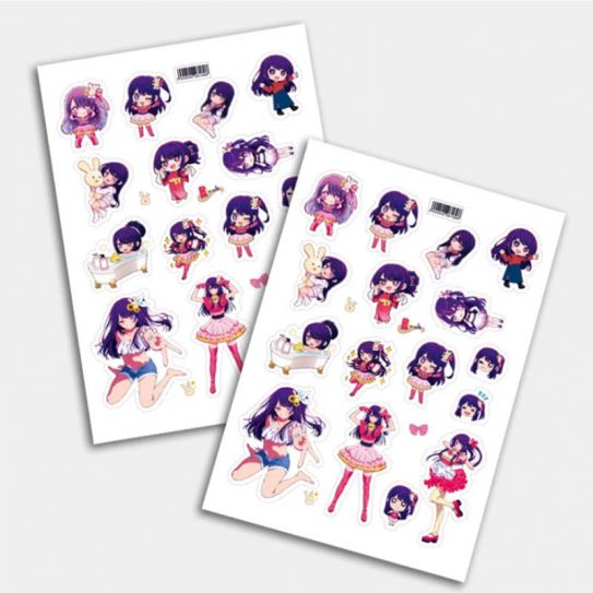 Стикеры А5 для ручной вырезки №0163 "Звездное Дитя" Ай Хосино