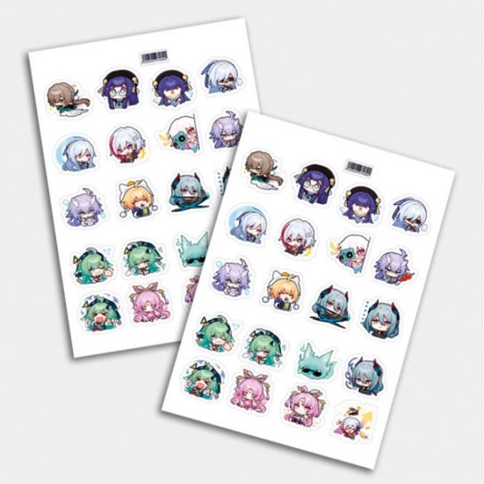 Стикеры А5 для ручной вырезки №0167 "Хонкай Стар Рейл"