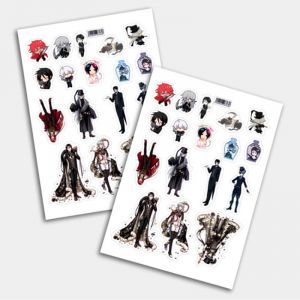 Стикеры А5 для ручной вырезки №0184 "Темный Дворецкий"