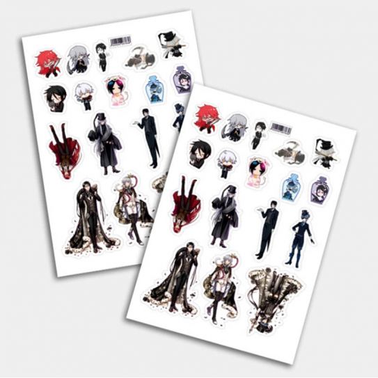 Стикеры А5 для ручной вырезки №0184 "Темный Дворецкий"