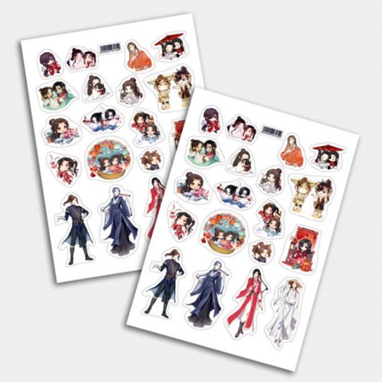 Стикеры А5 для ручной вырезки №0198 "Небожители"