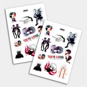 Стикеры А5 для ручной вырезки №0199 "Токийский Гуль"