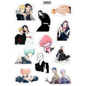 Стикеры А5 для ручной вырезки №0209 "Токийские Мстители"