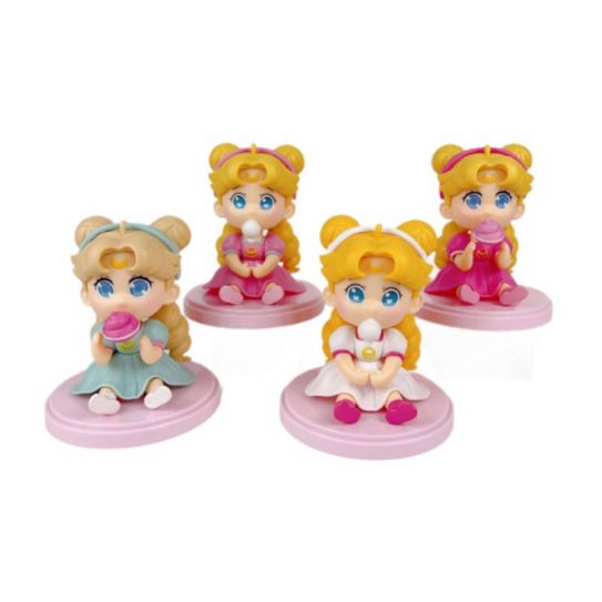 Набор аниме фигурок из 4-х штук Сейлор Мун Малышки Усаги