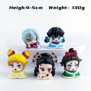 Набор аниме фигурок из 5-и штук Клинок рассекающий демонов Квартал красных фонарей