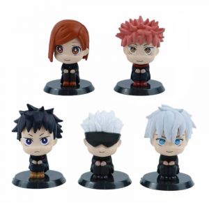 Набор аниме фигурок из 5-ти штук Магическая битва Милые сидят