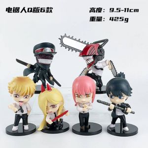 Набор аниме фигурок из 6-и штук Человек бензопила