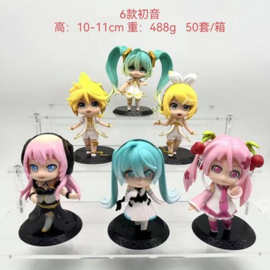 Набор аниме фигурок из 6-ти штук Мику Хатсуне 2