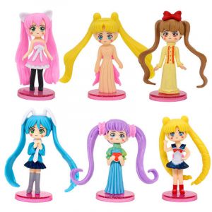 Набор аниме фигурок из 6-ти штук Сейлор Мун набор 5