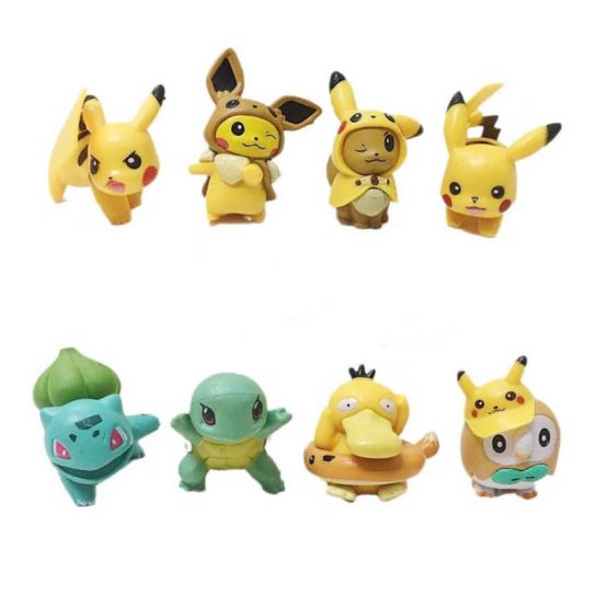 Набор аниме фигурок из 8-ми штук Покемоны Фан