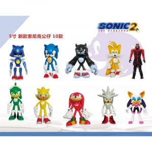 Набор фигурок из 10-ти штук Супер Соник