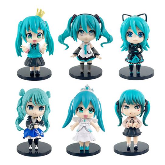 Набор фигурок Мику Хатсуне из 6-и штук