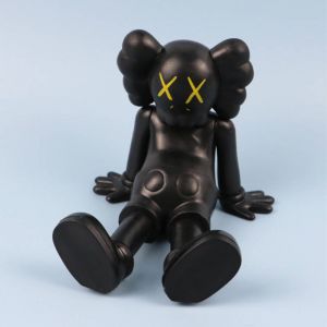 Коллекционная фигурка KAWS Компаньоны  чёрная 15 см (пластиковый пакет)