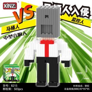 3Д конструктор из мини блоков XINZ Скибиди Туалет 5 (503 блока)