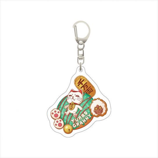 Акриловый брелок "Дандадан" - Кошка Турбо-бабка