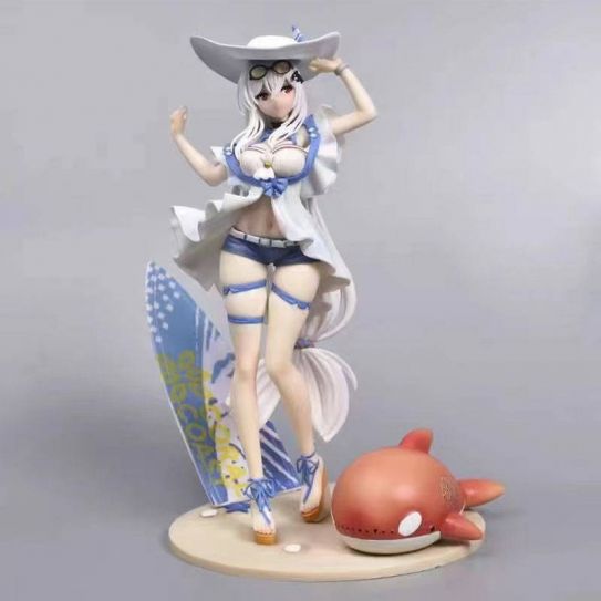 Aниме фигурка Arknights Skadi Seaside Summer 23 см. (ОСТОРОЖНО 18+) (цветная коробка)